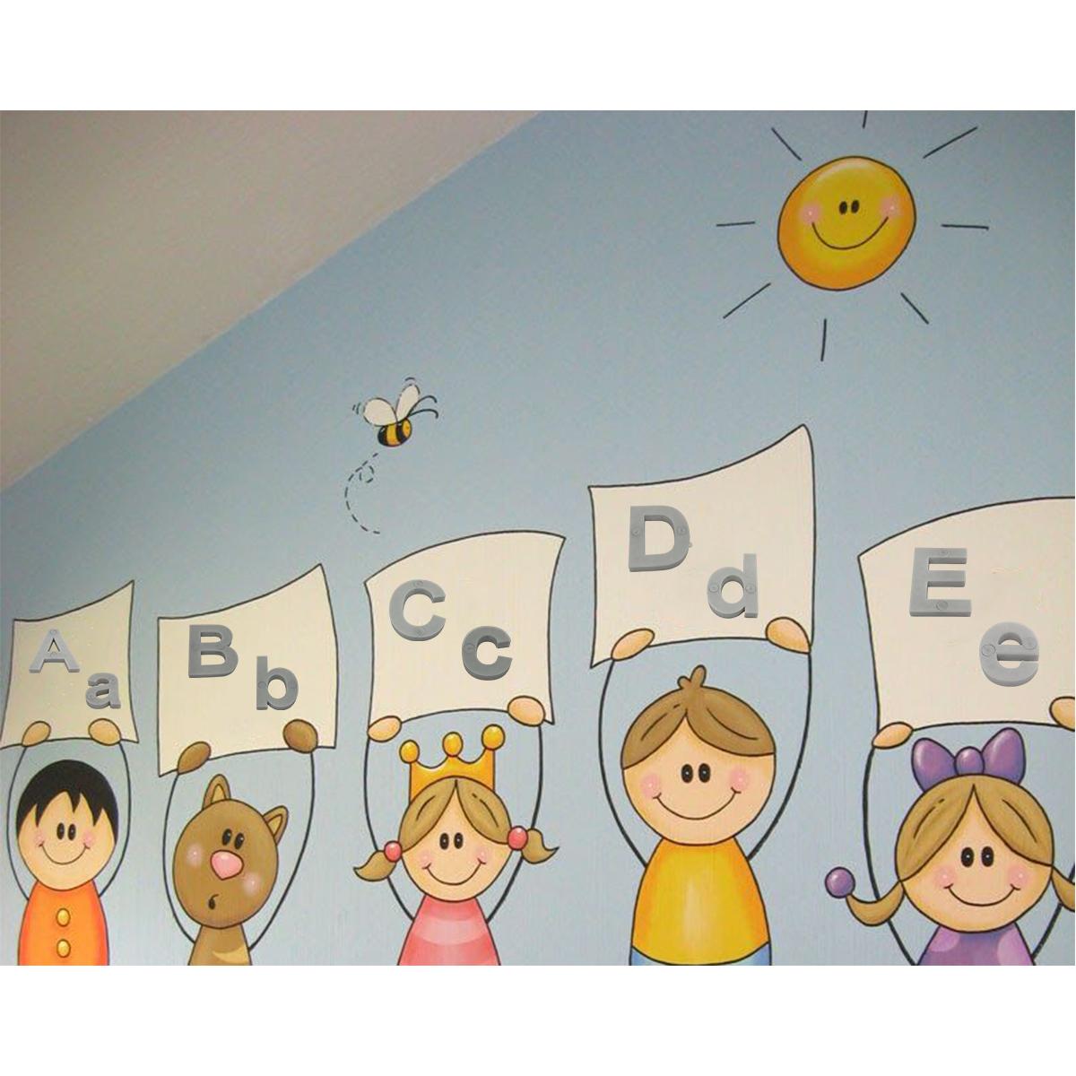 Foto 4 pulgar | Letra Decorativa para Pared 3D Art MXAFY-165 1 Pieza Gris