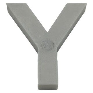 Foto 2 | Letra Decorativa para Pared 3D Art MXAFY-161 1 Pieza Gris