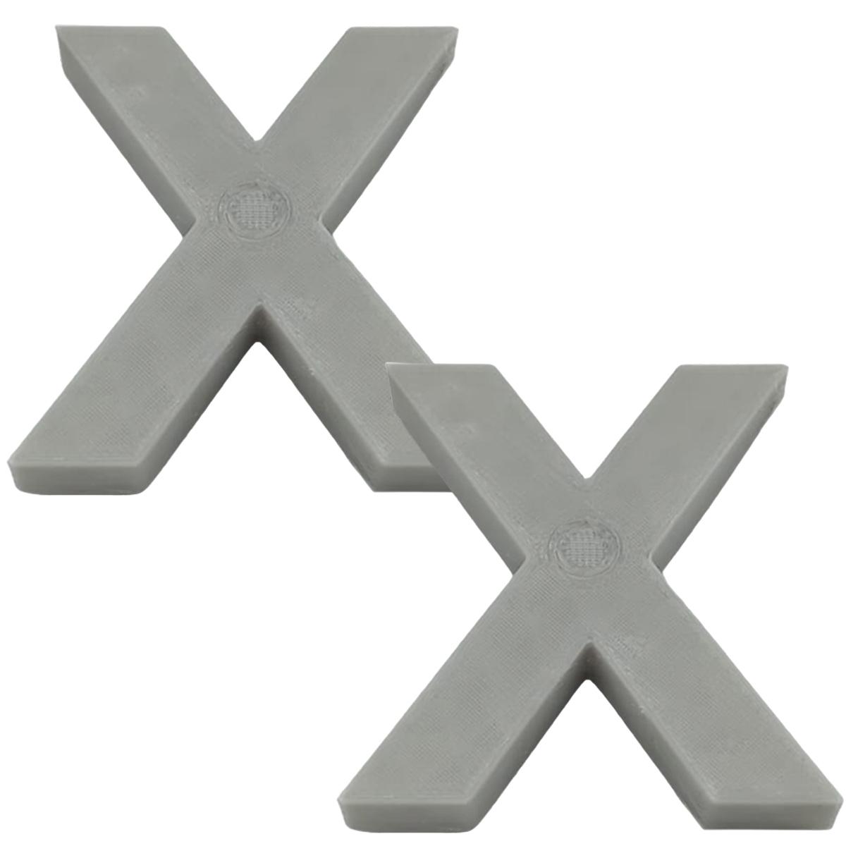 Letras Decorativas para Pared 3D Art MXAFY-158 2 Piezas Gris