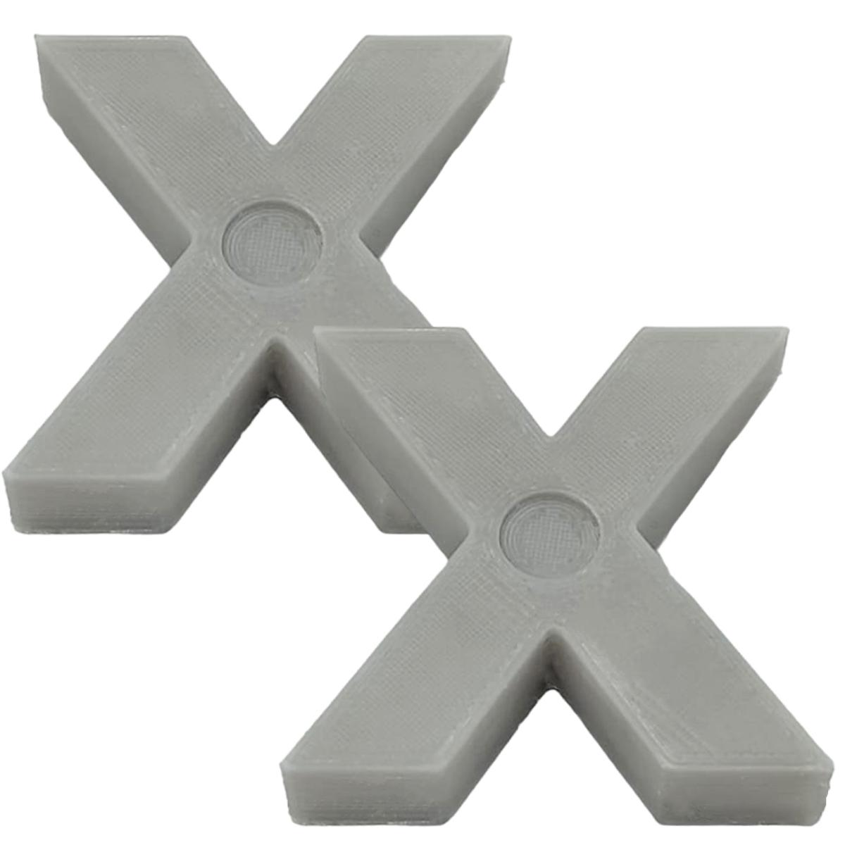 Letras Decorativas para Pared 3D Art MXAFY-160 2 Piezas Gris