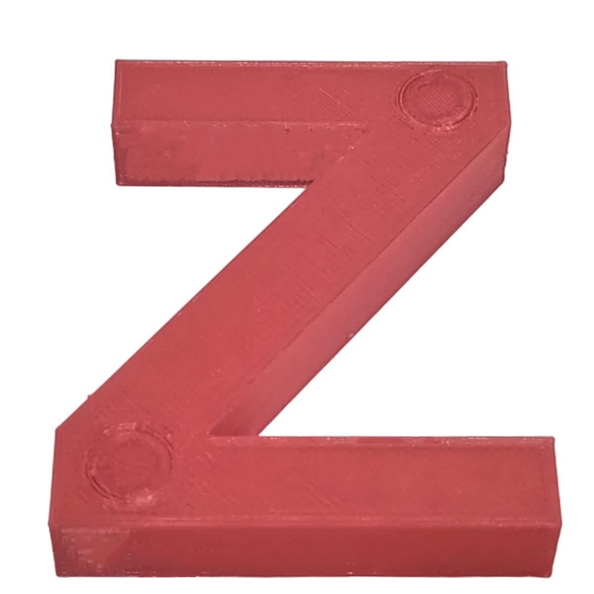 Letra Elegante Creativa 3D Art 1 Pieza Rojo