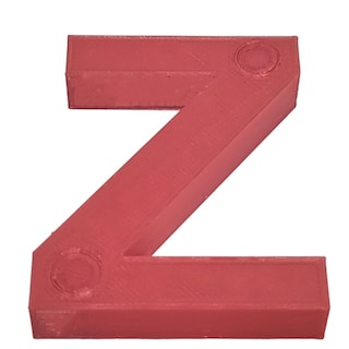 Foto 1 | Letra Elegante Creativa 3D Art 1 Pieza Rojo