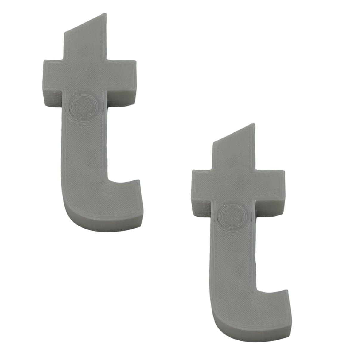 Letras Elegantes En 3d Para Casas3d Art Mxafy-132 2 Piezas Gris