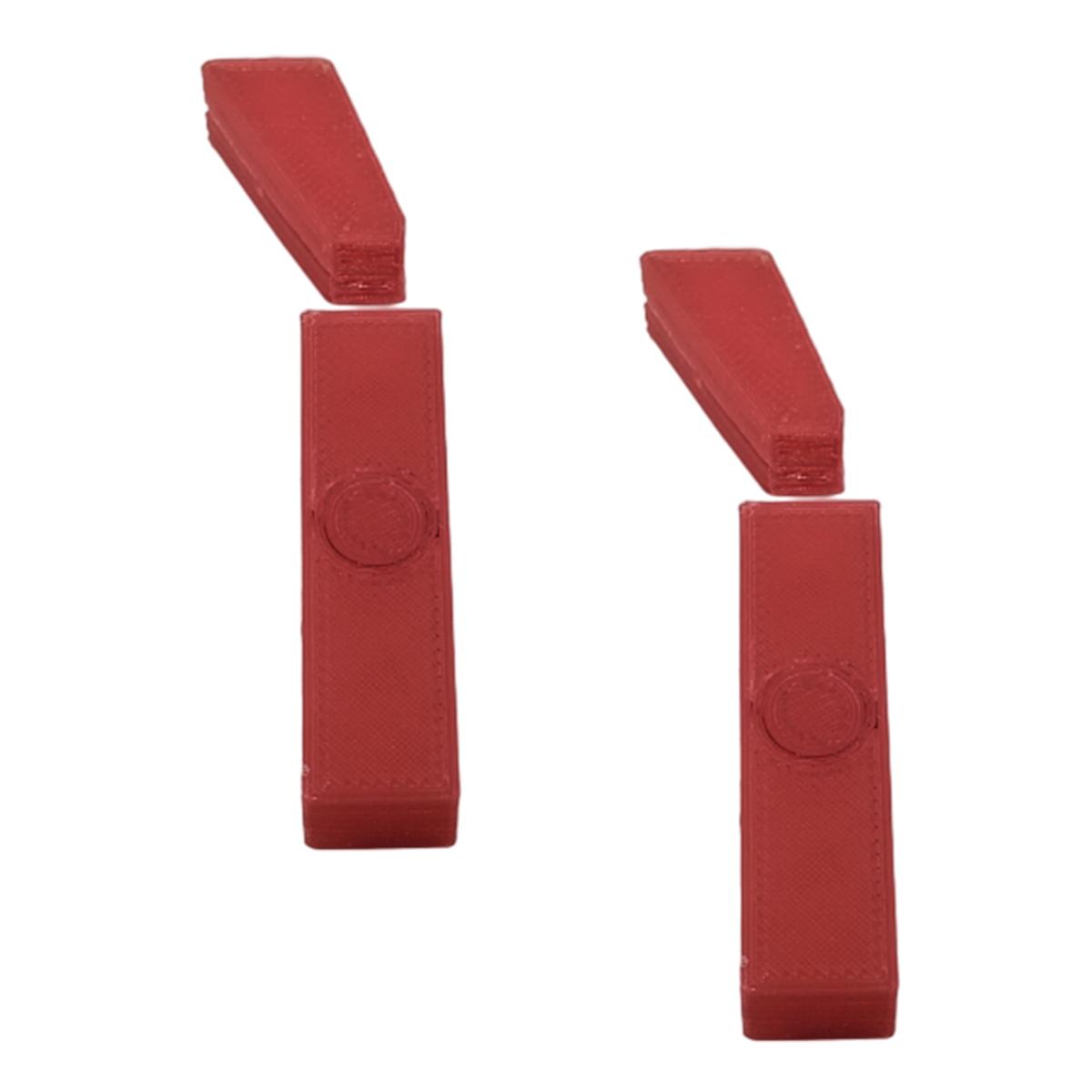 Letras I 3D Art Rojas 2 Piezas