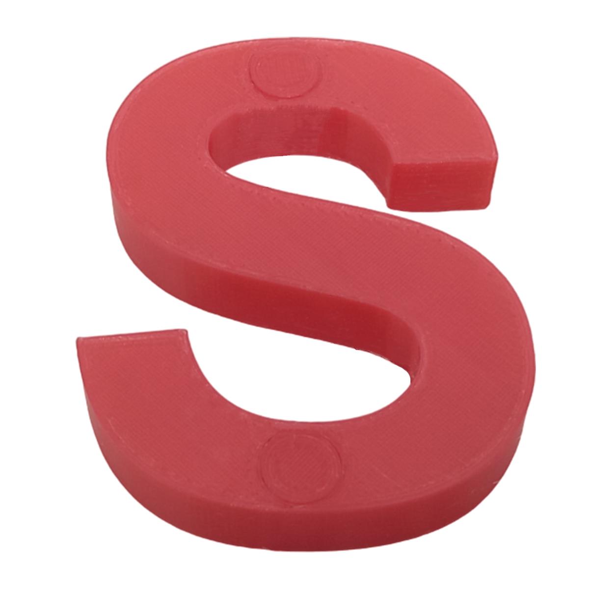 Letras 3D Art Mxafd-125 1 Pieza Rojo