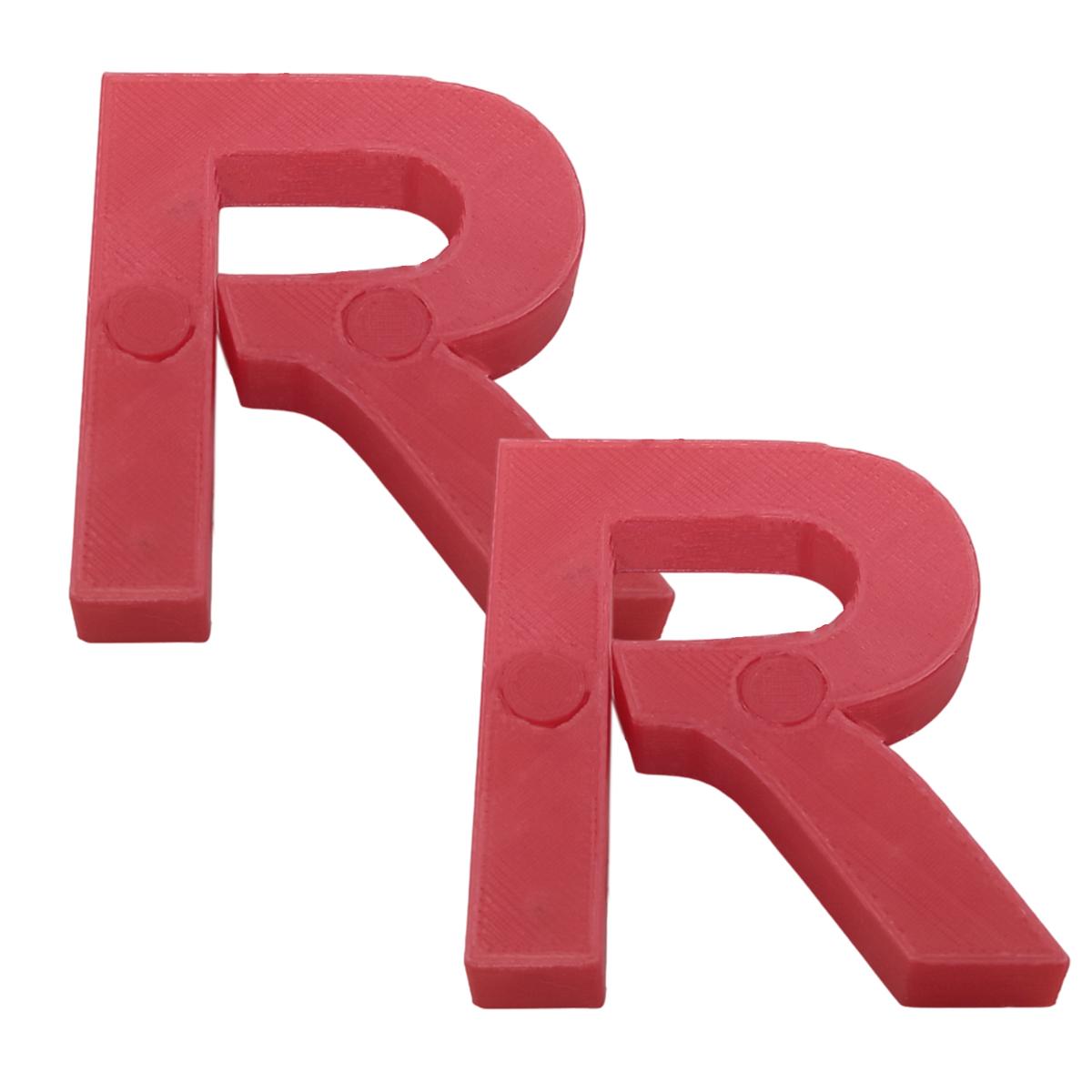 Letras 3D Art Mxafd-122 2 Piezas Rojo
