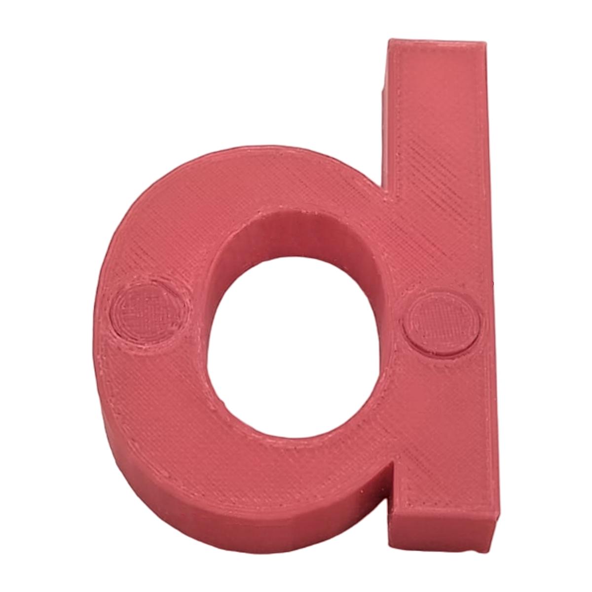 Letras 3D Art Mxafd-027 1 Pieza Rojo