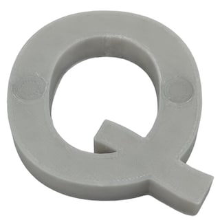 Foto 1 | Letra 3d Art Mxafy-117 1 Pieza Gris