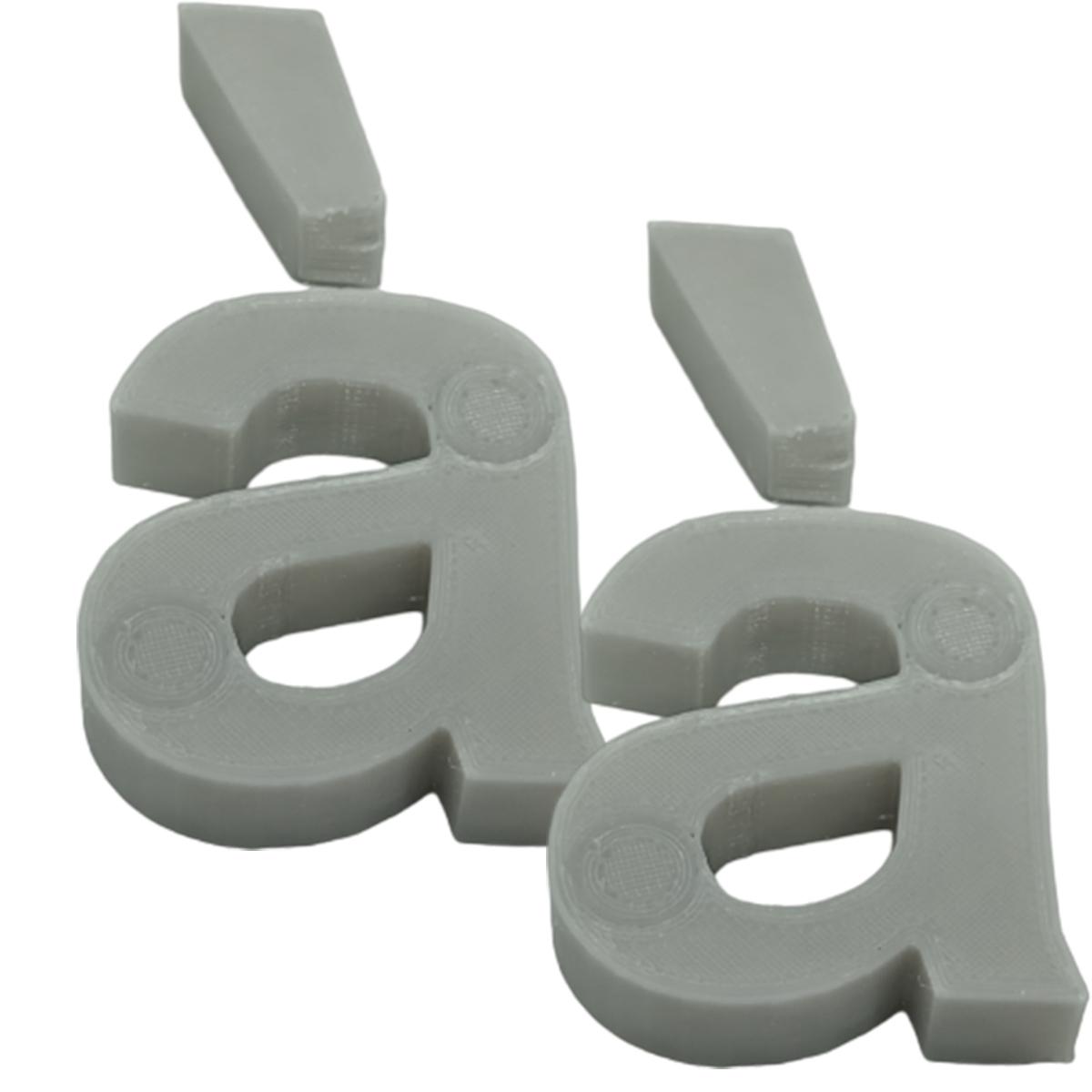 Letras Decorativa Para La Educación3d Art Mxafy-014 2 Piezas Gris