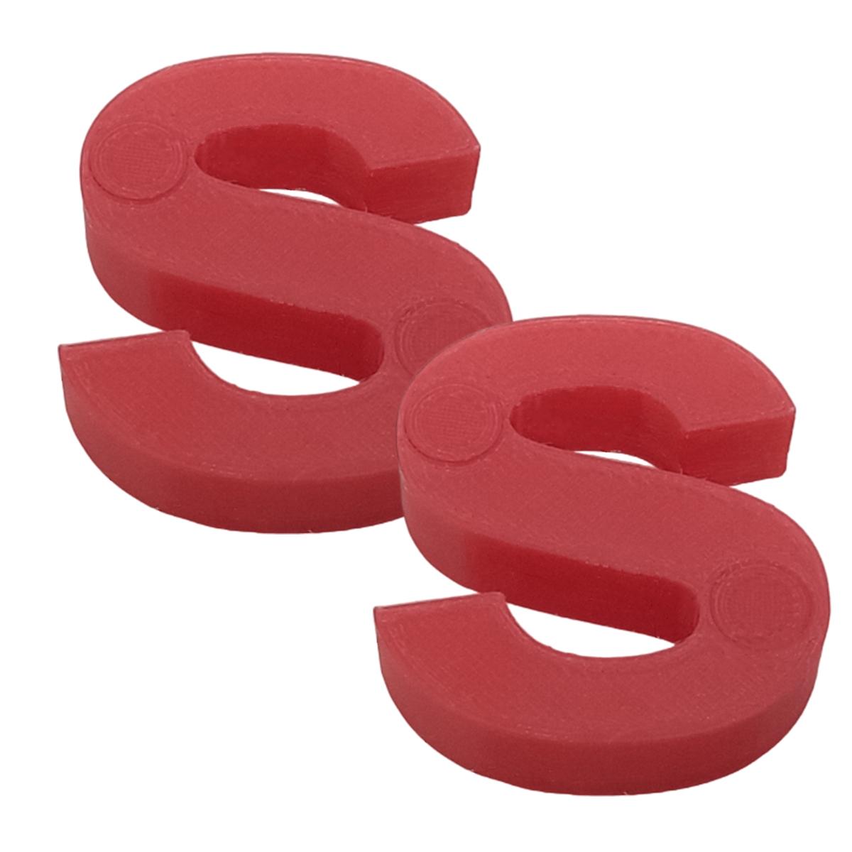 Letras 3D Art Mxafd-128 2 Piezas Rojo