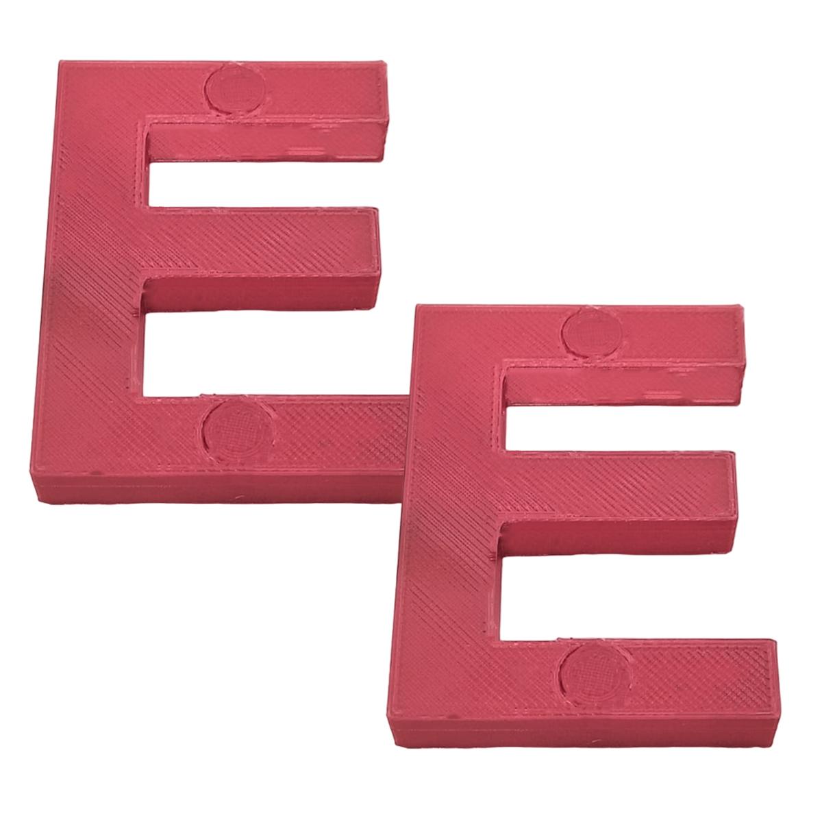 Letras 3D Art Mxafd-030 2 Piezas Rojo