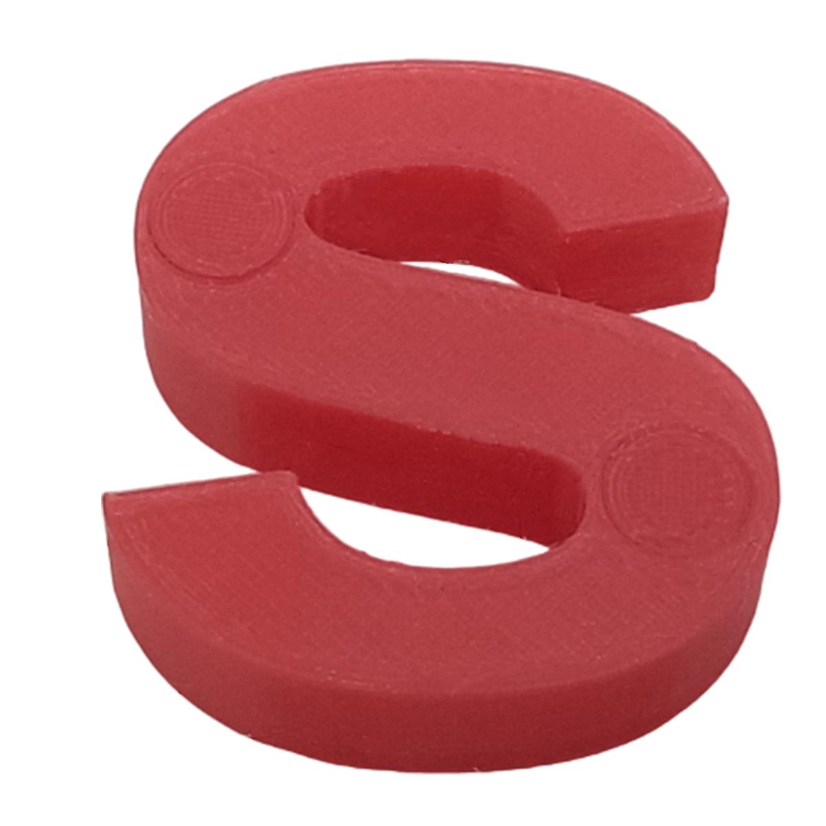 Letras 3D Art Mxafd-127 1 Pieza Rojo