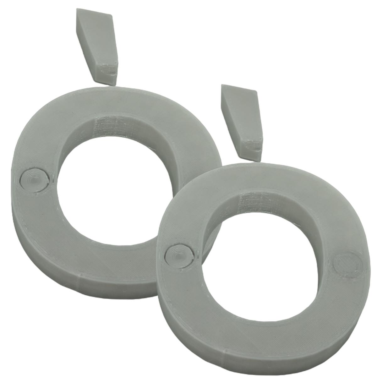 Foto 2 pulgar | Letras 3D Art Mxafy-100 2 Piezas Gray