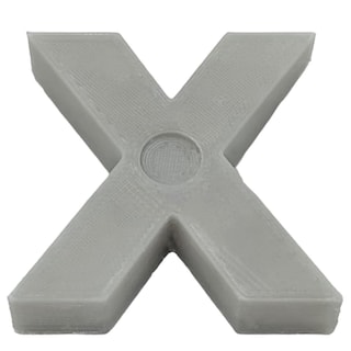 Foto 2 | Letra Decorativa para Pared 3D Art MXAFY-159 1 Pieza Gris