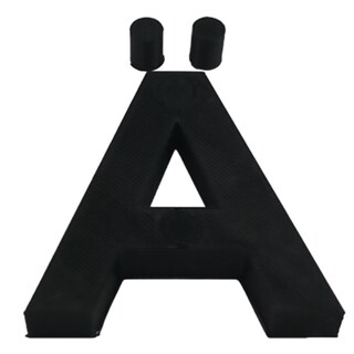 Foto 1 | Letras 3D Art Mxafb-007 1 Pieza Negro