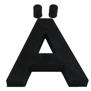 Foto 2 | Letras 3D Art Mxafb-007 1 Pieza Negro