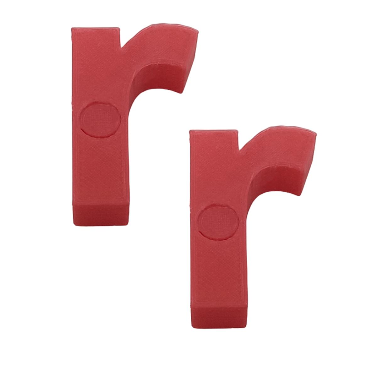 Letras 3D Art Mxafd-124 2 Piezas Rojo