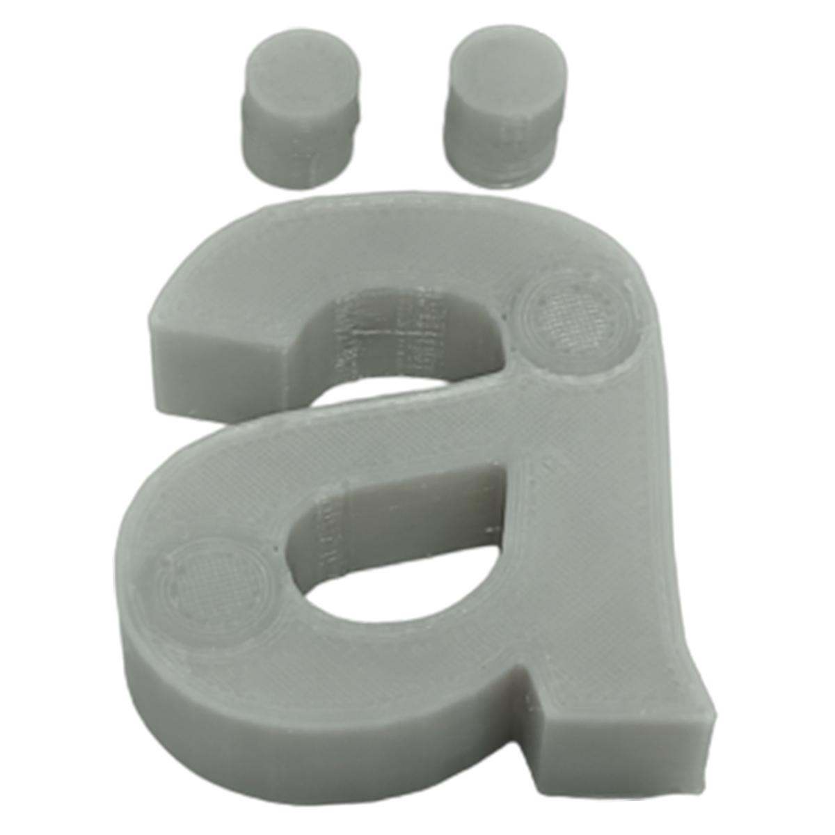 Letras Decorativa Para Aprendizaje3d Art Mxafy-015 1 Pieza Gris