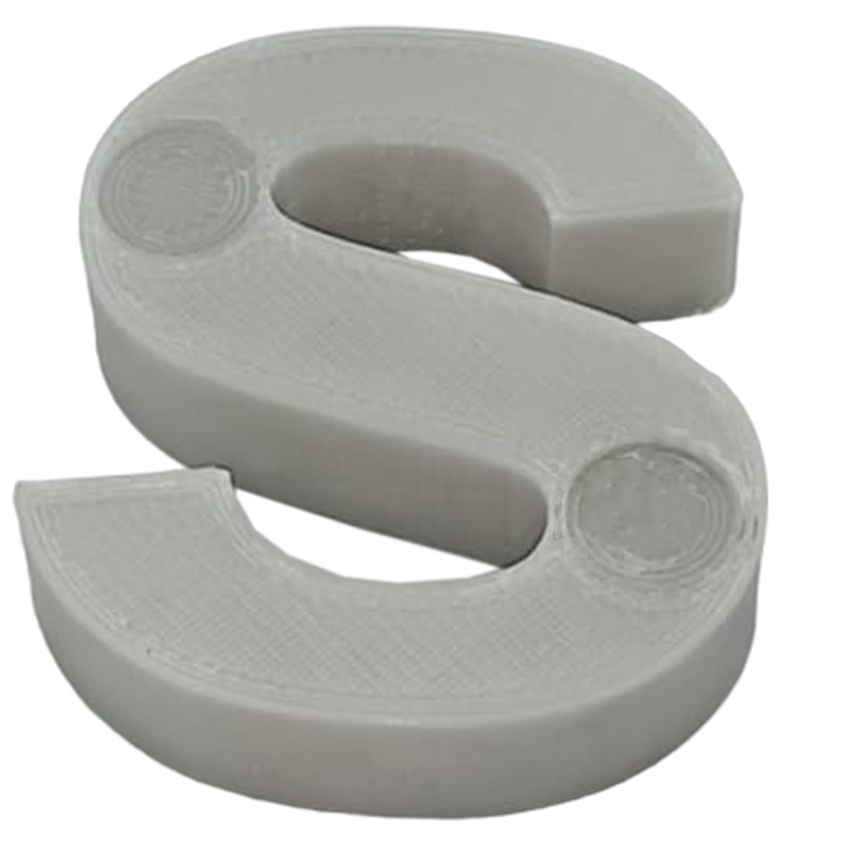 Foto 2 pulgar | Letras Decorativa Creativas 3d3d Art Mxafy-127 1 Pieza Gris