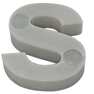 Foto 2 | Letras Decorativa Creativas 3d3d Art Mxafy-127 1 Pieza Gris