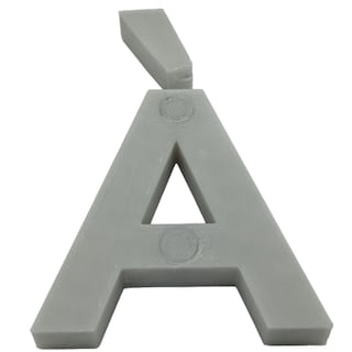 Foto 1 | Letra Tridimencional Creativa 3D Art 1 Pieza Gris
