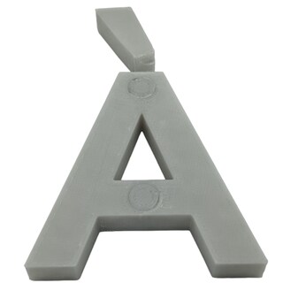 Foto 2 | Letra Tridimencional Creativa 3D Art 1 Pieza Gris
