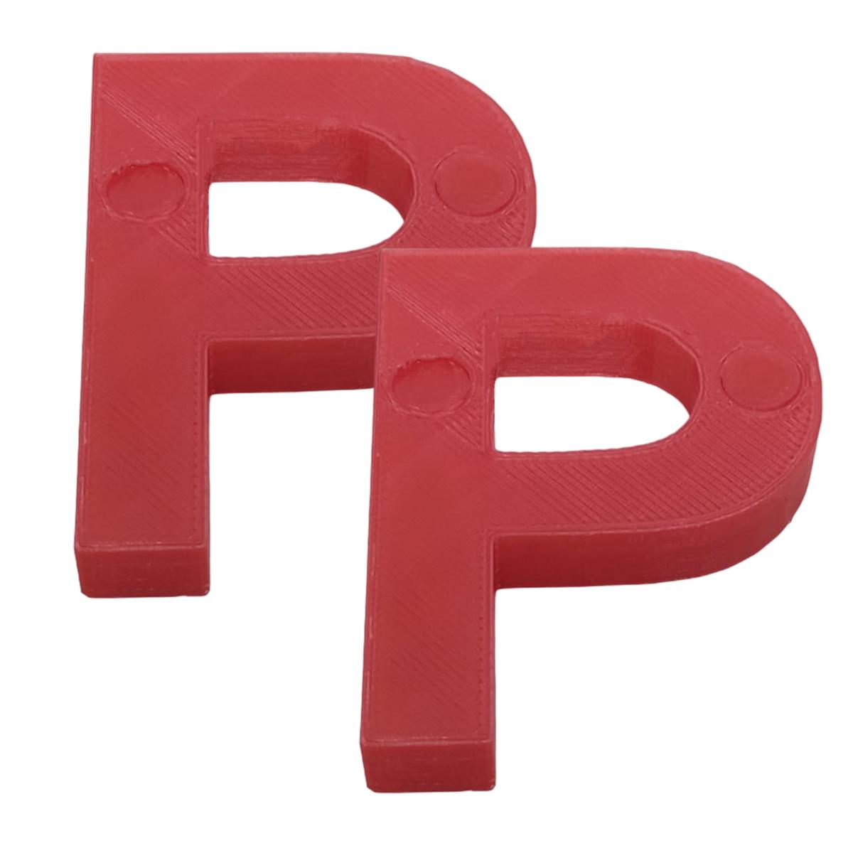 Letras Tridimencional Creativa 3D Art 2 Piezas Rojo