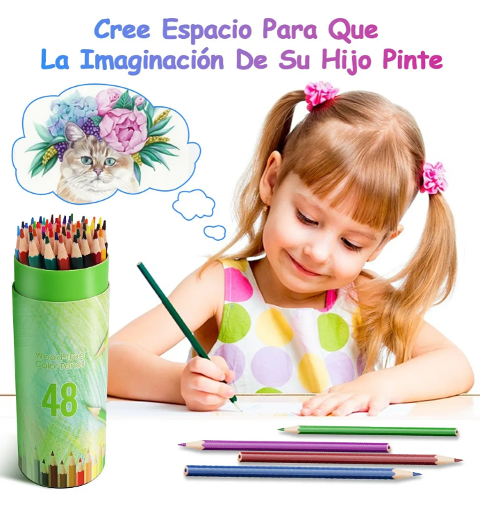 Foto 5 | Lápices De Colores Xtellar 48 Piezas