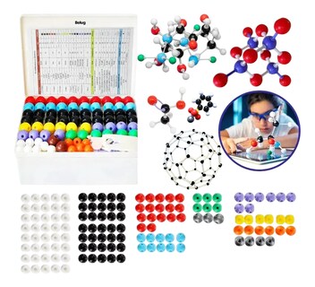 Foto 1 | Kit De Modelo Químico De Estructura Molecular Belug Atóm 444 Pzs Colores