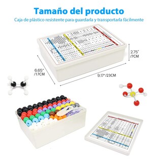 Foto 3 | Kit De Modelo Químico De Estructura Molecular Belug Atóm 444 Pzs Colores