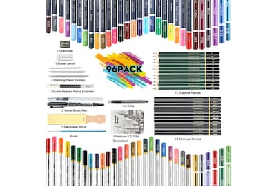 Foto 4 | 96 Xtellar Piezas Kit De Lápices Picool Sketcher De Dibujo Pintura Y Boceto