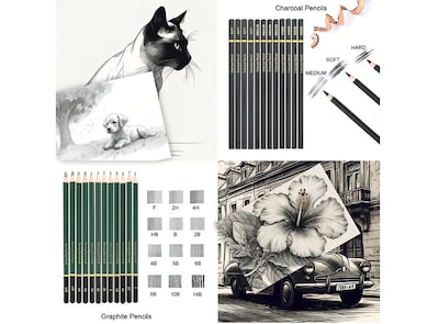 Foto 5 | 96 Xtellar Piezas Kit De Lápices Picool Sketcher De Dibujo Pintura Y Boceto