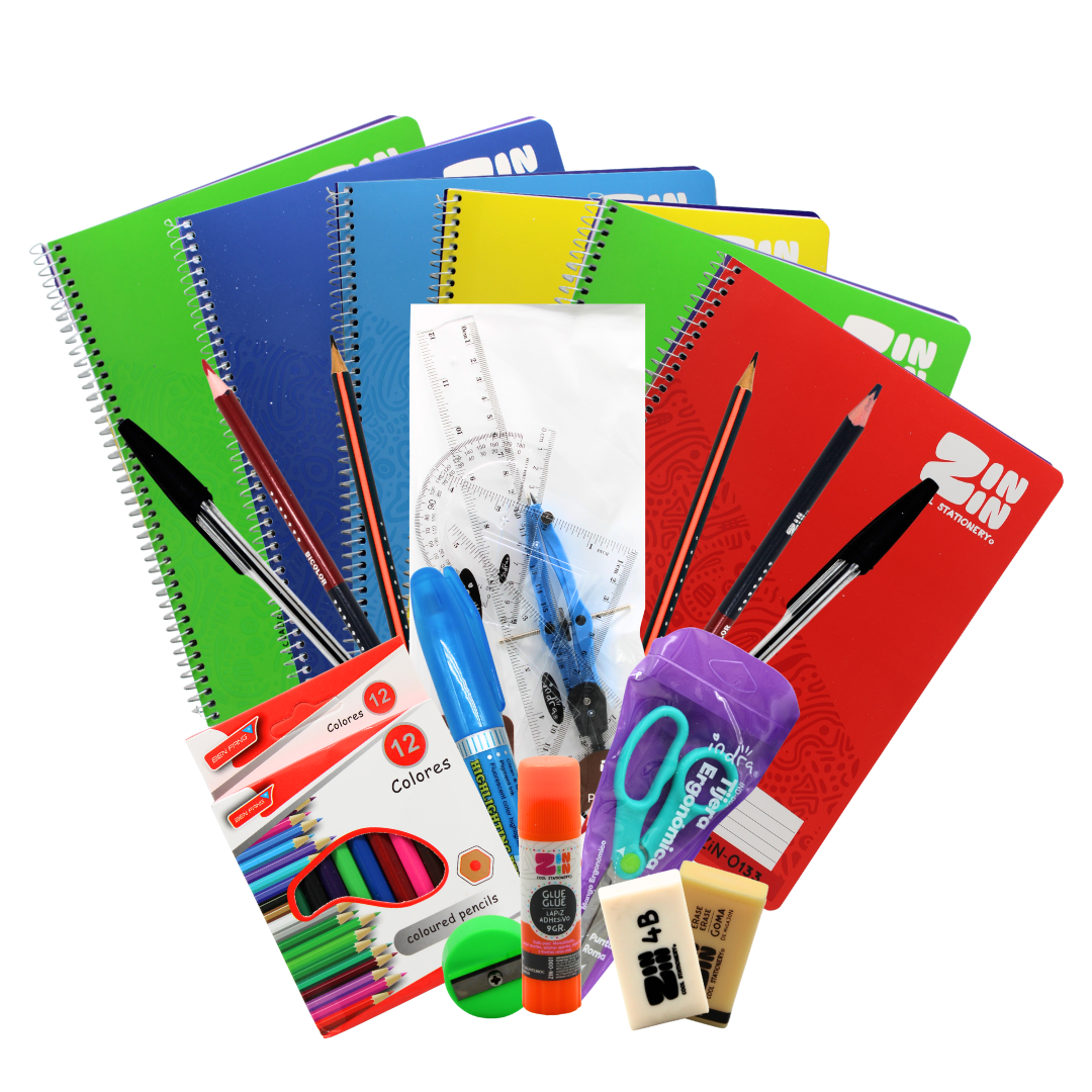 Kit Escolar Básico Ideal Para Regreso A Clases Artículos De Útiles Escolares Esenciales Listas Escolares De Pr