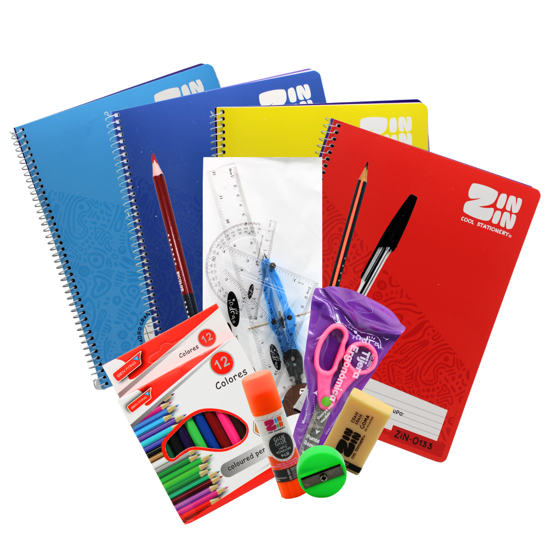 Kit Escolar Económico Ideal Para Regreso A Clases Artículos De Útiles Escolares Esenciales Listas Escolares Pr