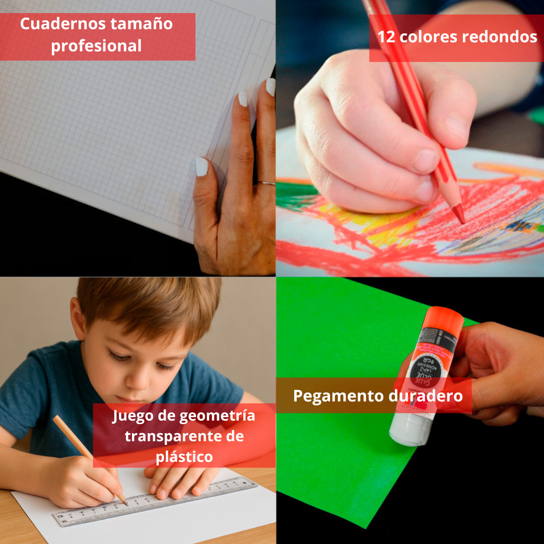 Foto 7 pulgar | Kit Escolar Económico Ideal Para Regreso A Clases Artículos De Útiles Escolares Esenciales Listas Escolares Pr