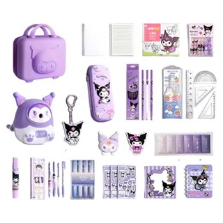 Foto 1 | Kuromi Set De Accesorios Escolares Kawaii 40pz Regreso Clase Morado