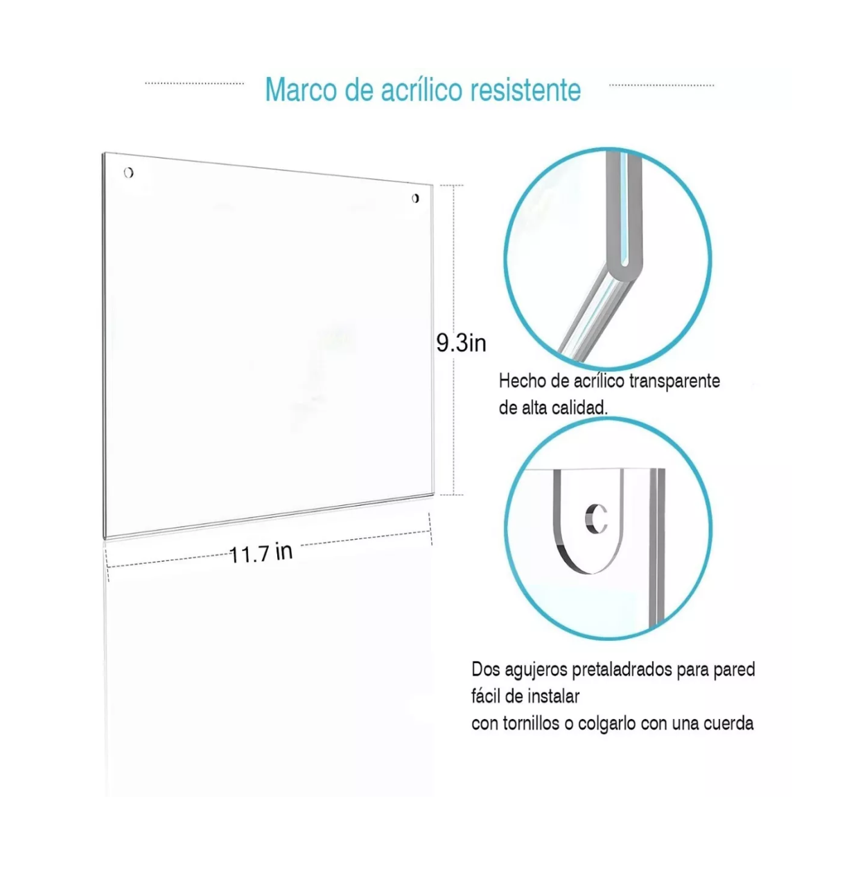 Foto 3 | Soporte Horizontal para Hojas de Cartas Acrílico de 4 mm 3 Piezas Transparente