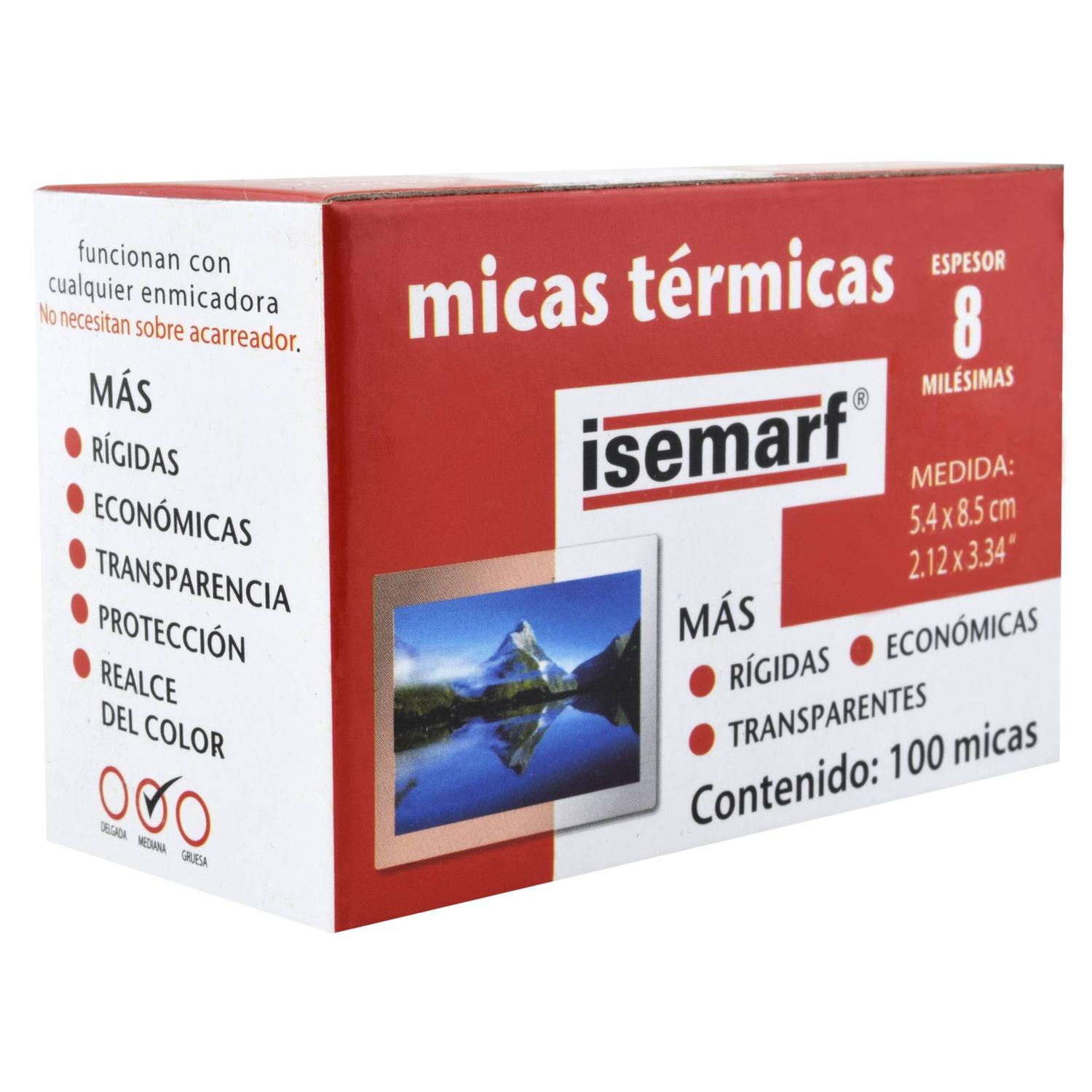 Foto 5 pulgar | Micas Térmicas 100 Piezas Calibre 8 5.4 X 8.5 Cm Isemarf