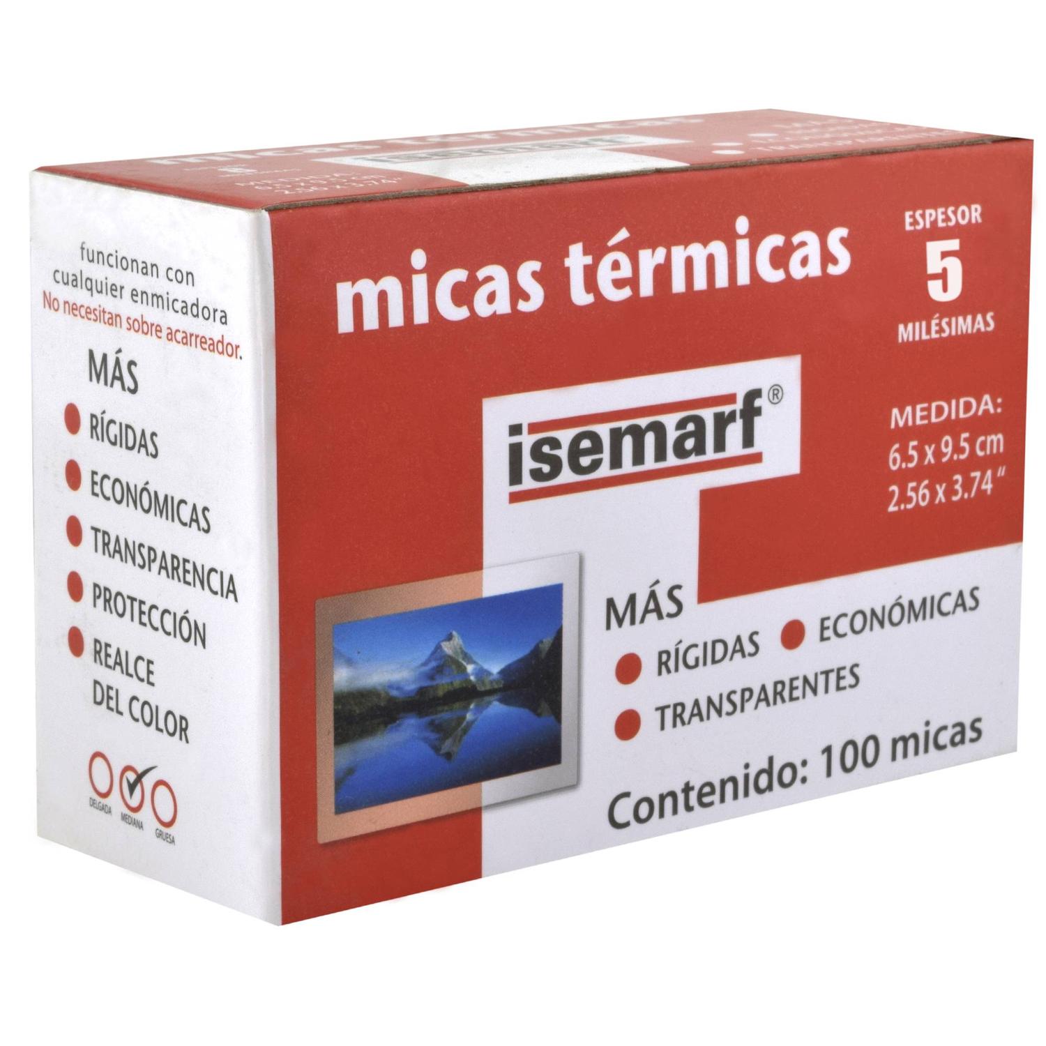 Foto 5 pulgar | Micas Térmicas 100 Piezas Calibre 5 6.5 X 9.5 Cm Isemarf