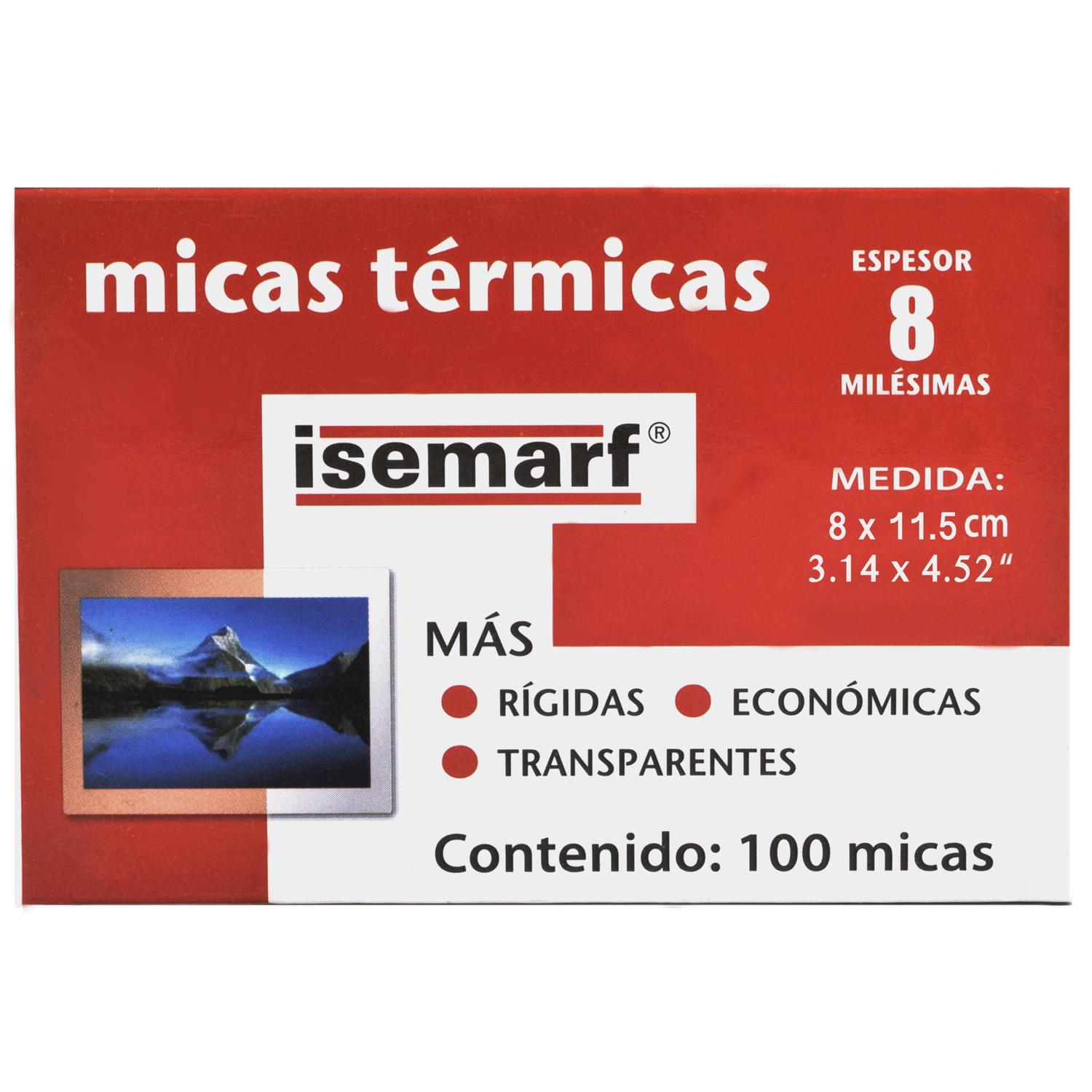 Foto 3 pulgar | Micas Térmicas 100 Piezas Calibre 8 8 X 11.5 Cm Isemarf