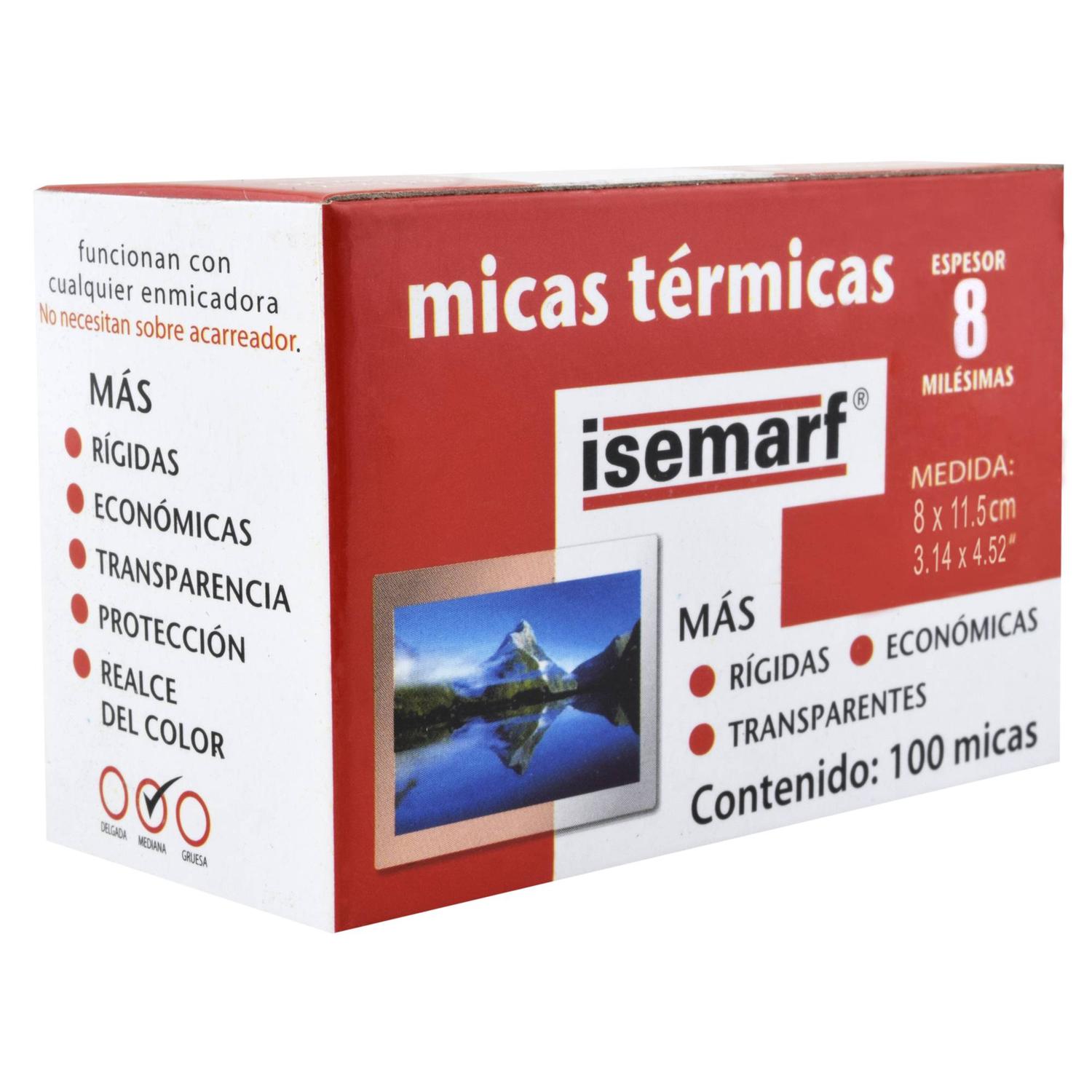 Foto 5 pulgar | Micas Térmicas 100 Piezas Calibre 8 8 X 11.5 Cm Isemarf