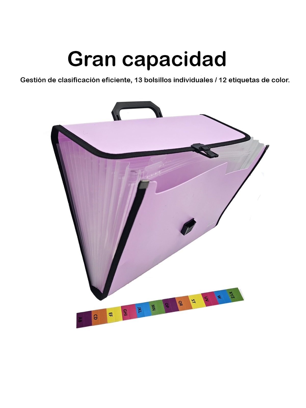 2 Piezas Folder Archivero Lila
