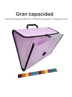 Foto 1 | 2 Piezas Folder Archivero Lila