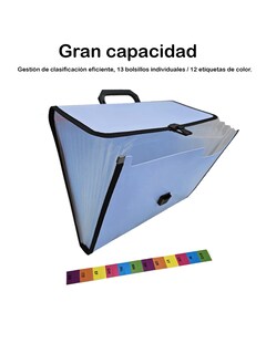 Foto 1 | 2 Piezas Folder Archivero Azul