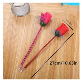 Foto 3 | 12 Plumas Con Rosa: Regalo Perfecto Para Escritores