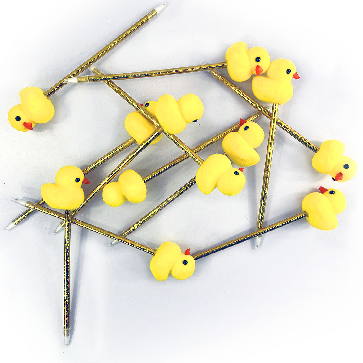 Foto 5 pulgar | Plumas Con Patito - 12 Piezas - Diseño Divertido Y Práctico