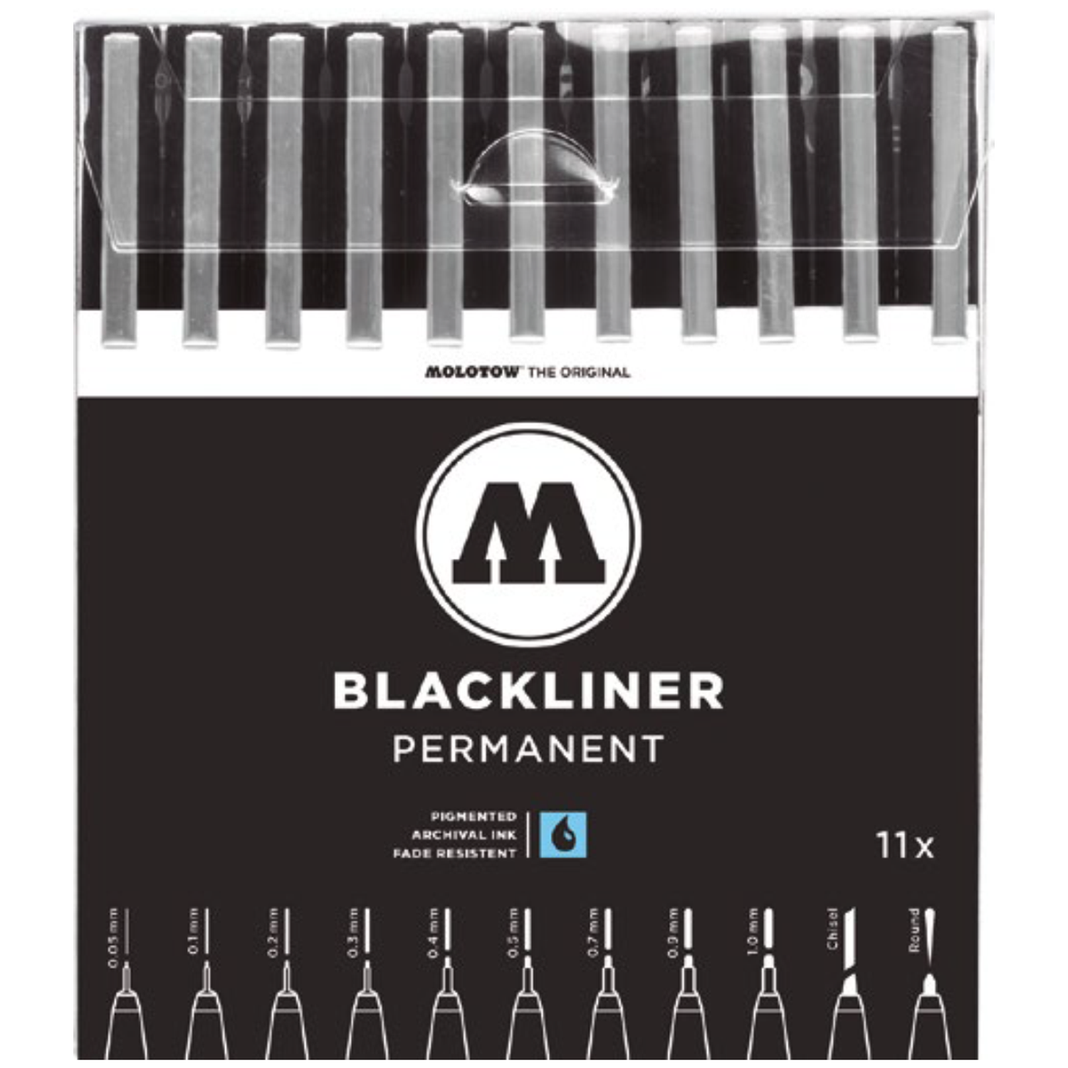 Set Con 11 Estilógrafos Blackliner Molotow