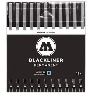 Foto 1 | Set Con 11 Estilógrafos Blackliner Molotow