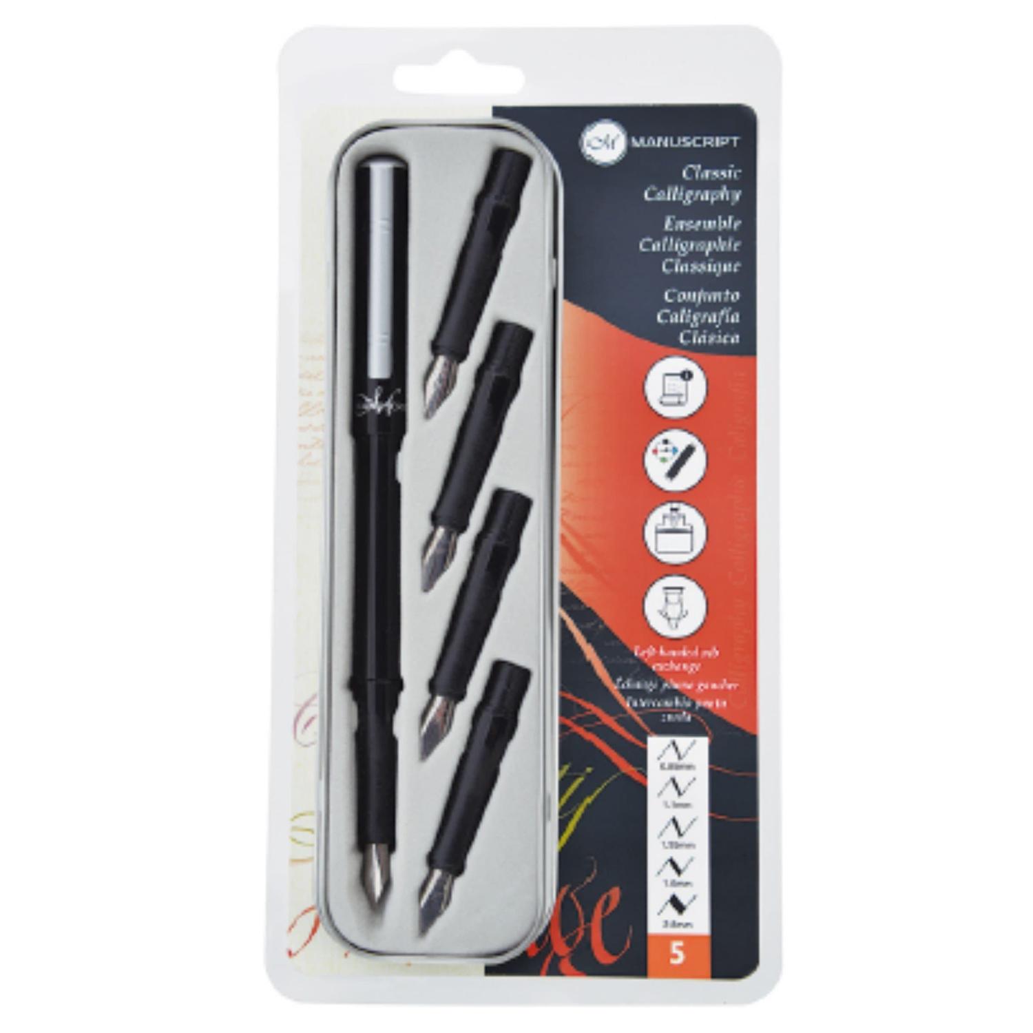 Pluma Fuente Con 5 Piezas Para Caligrafía Manuscript