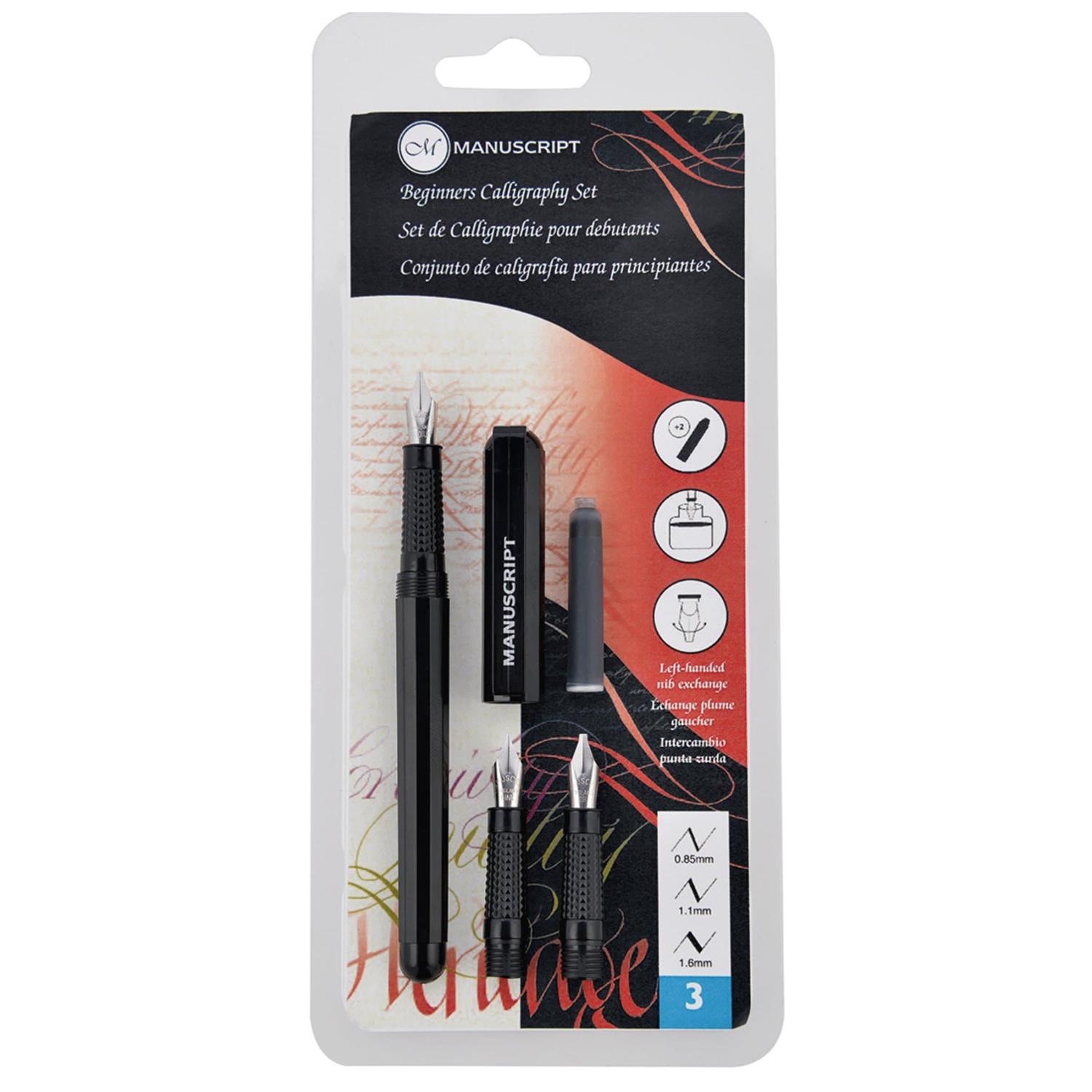 Pluma Fuente Con 3 Piezas Para Caligrafía Manuscript